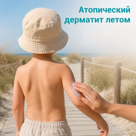 Атопический дерматит летом.